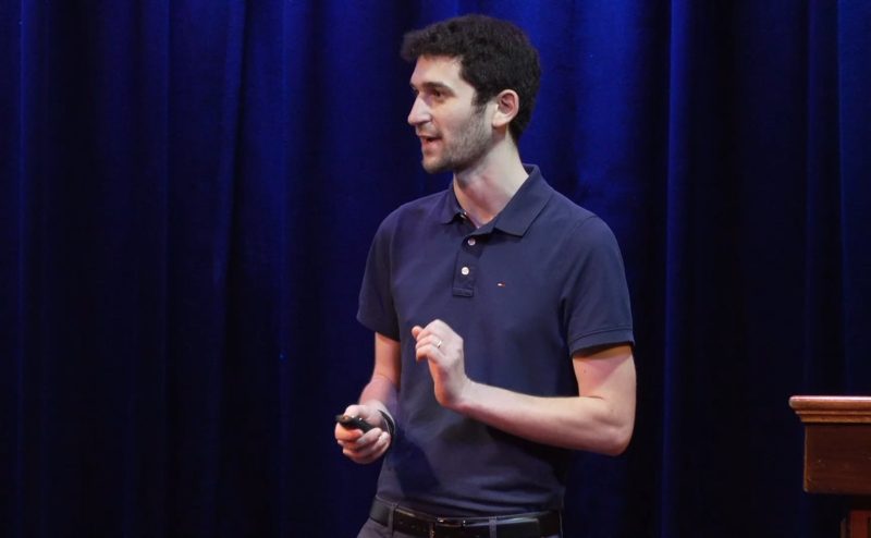 Ben Lehmann giving a talk